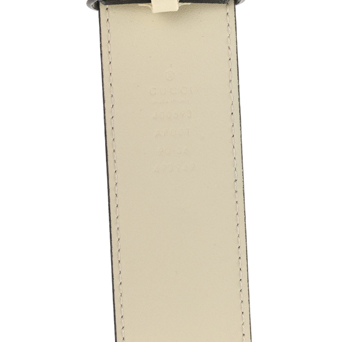 Calfskin Double G 40mm Belt 90 36 Mystic White