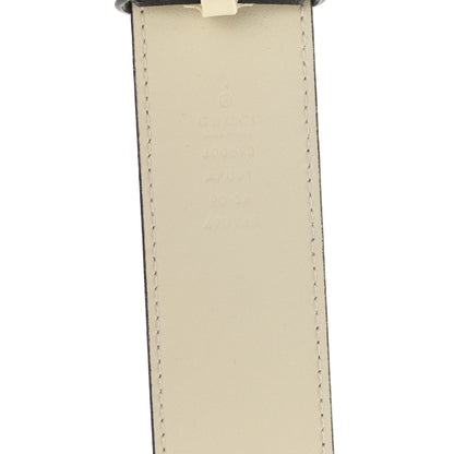 Gucci Calfskin Double G 40mm Belt 90 36 Mystic White 3 of 5