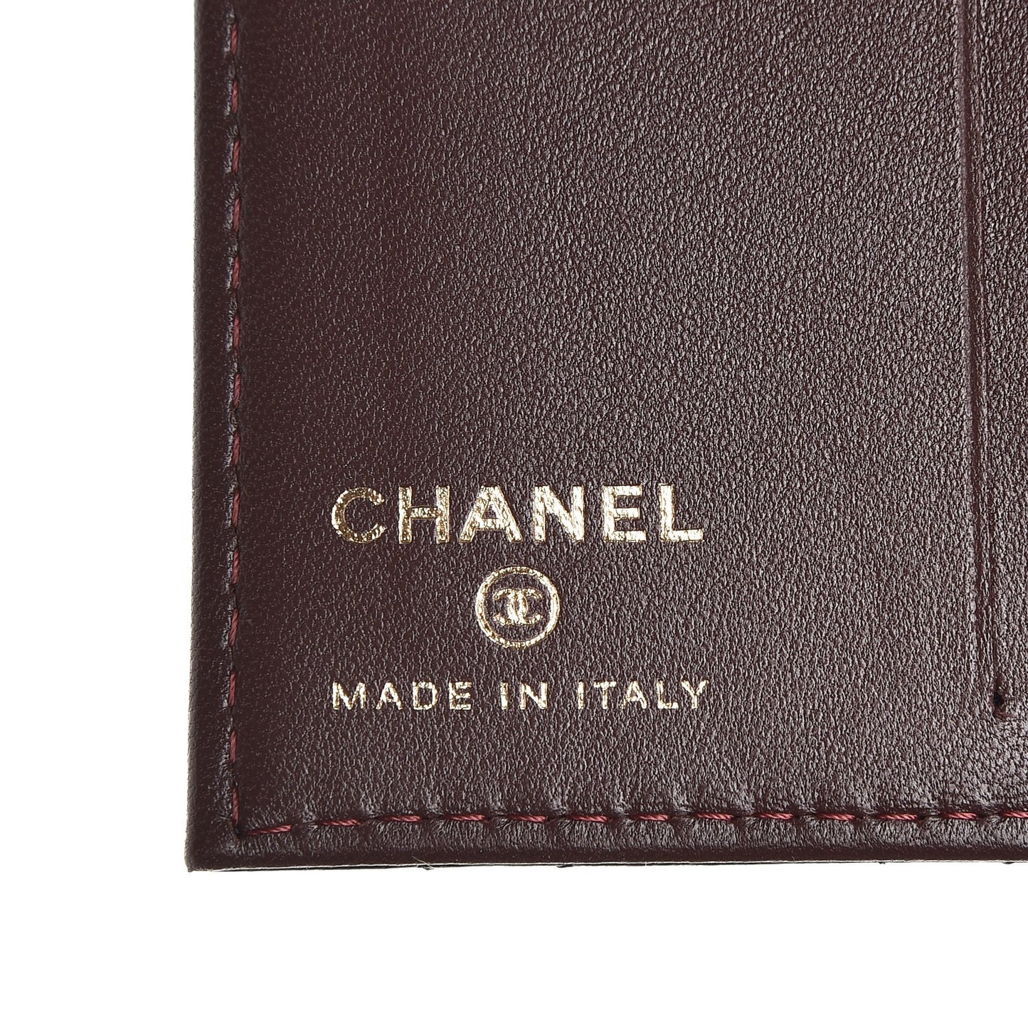 Lambskin Quilted Card Holder Wallet Black