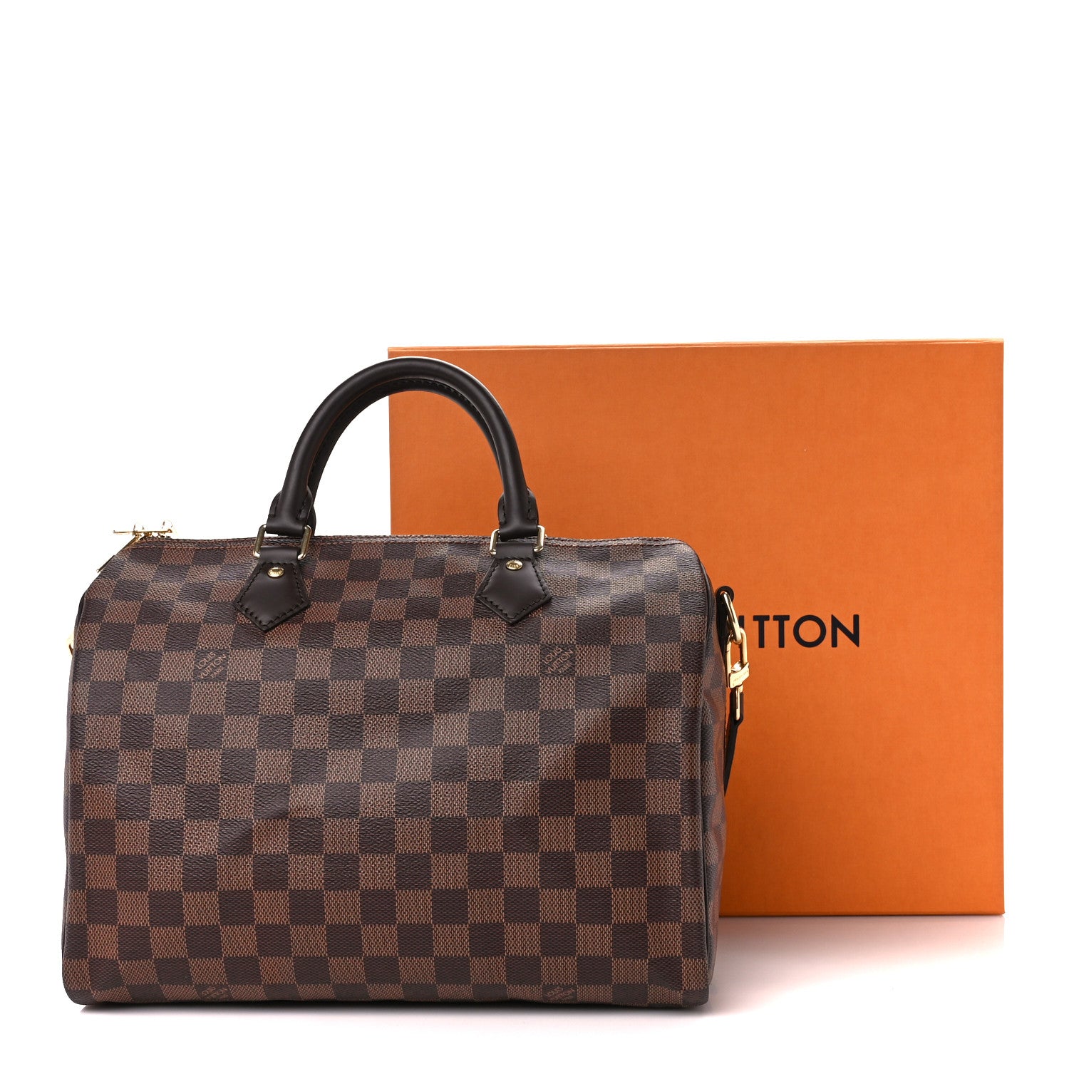 Louis Vuitton Damier Ebene Speedy Bandouliere 30 13 of 13