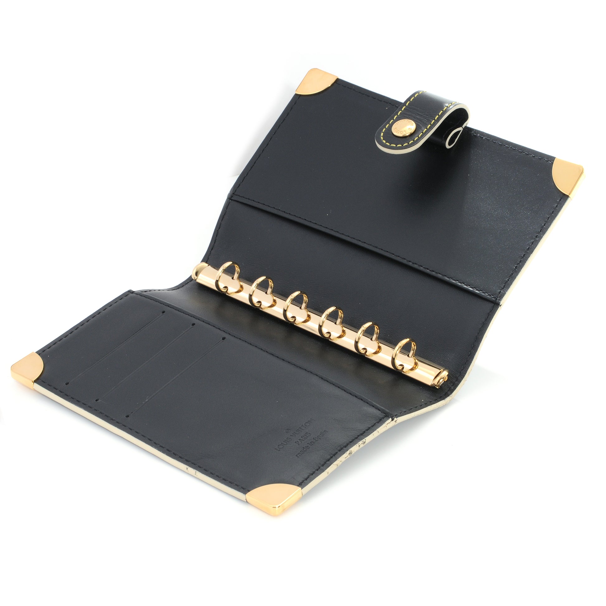 Louis Vuitton Suhali Small Ring Agenda Cover Black 4 of 6