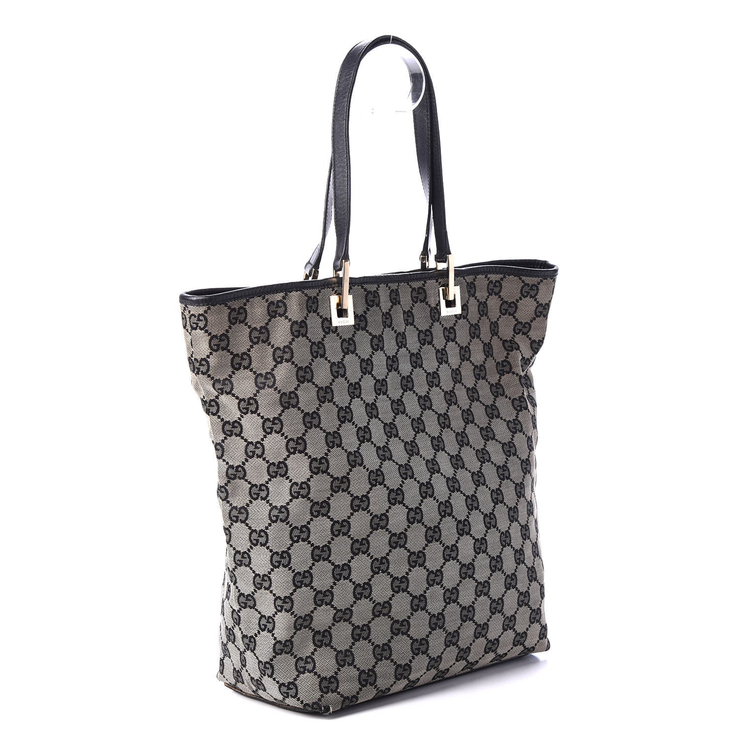 Gucci Monogram Large Bucket Tote Black 2 of 10
