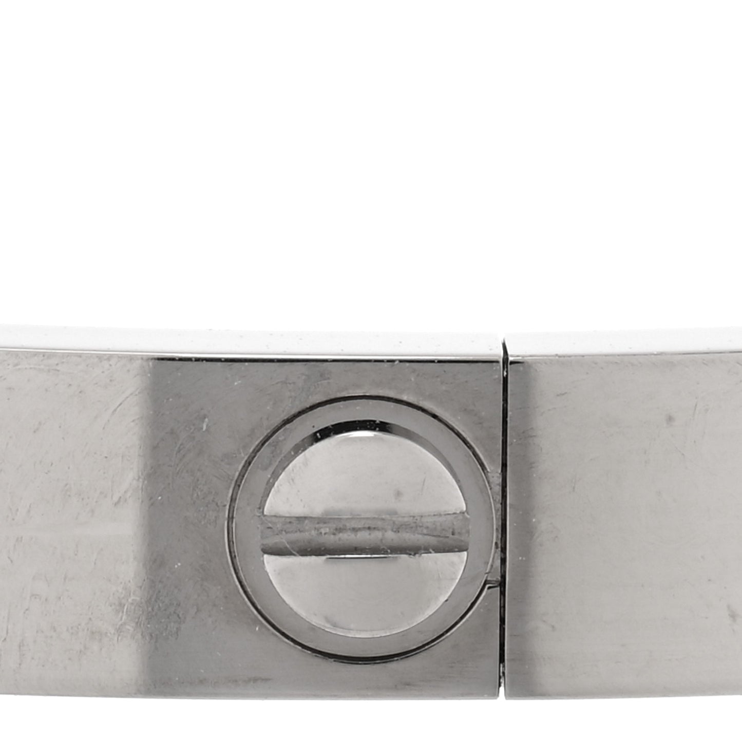 18K White Gold Medium LOVE Bracelet 19