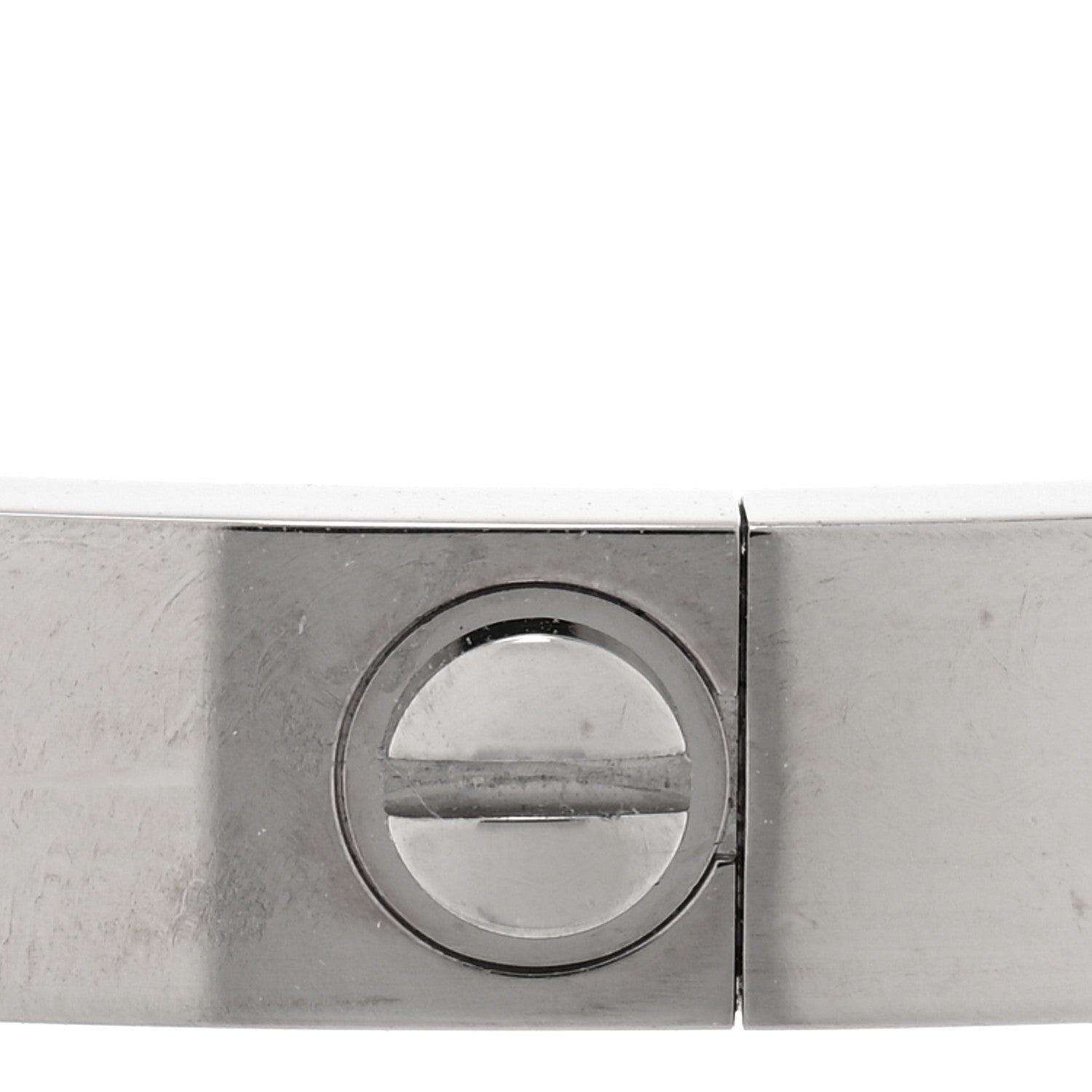 Cartier 18K White Gold Medium LOVE Bracelet 19 5 of 7
