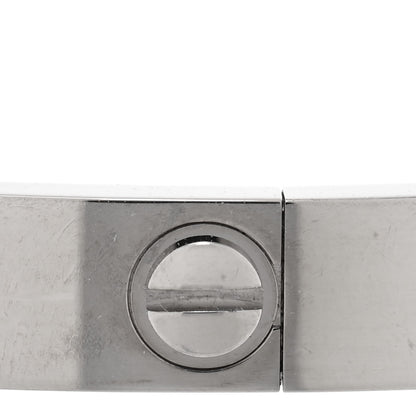 Cartier 18K White Gold Medium LOVE Bracelet 19 5 of 7