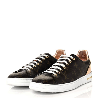 Louis Vuitton Patent Monogram Frontrow Sneakers 39.5 Rose Gold 3 of 9