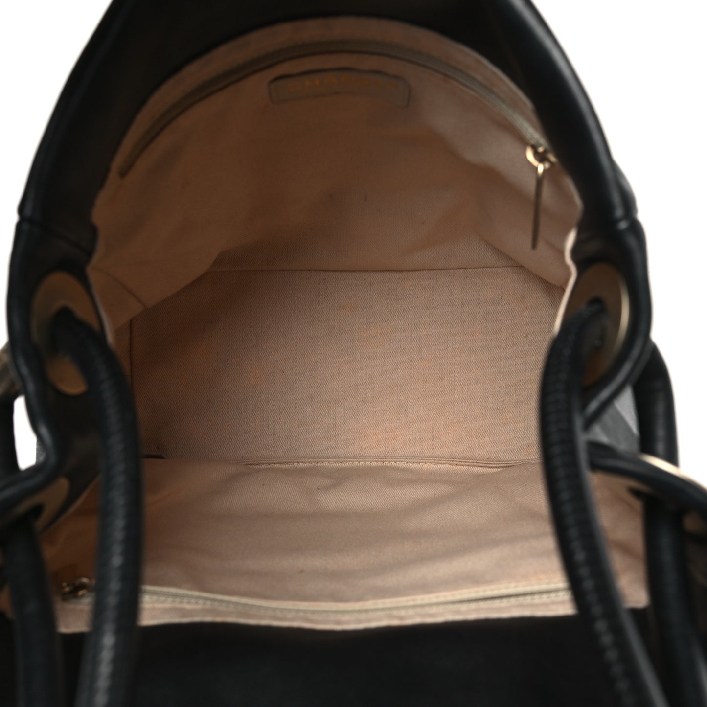 Lambskin Camellia Tote Black