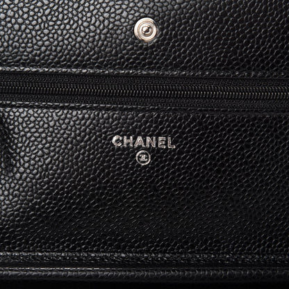 Chanel Caviar Quilted Wallet On Chain WOC Black 8 of 12