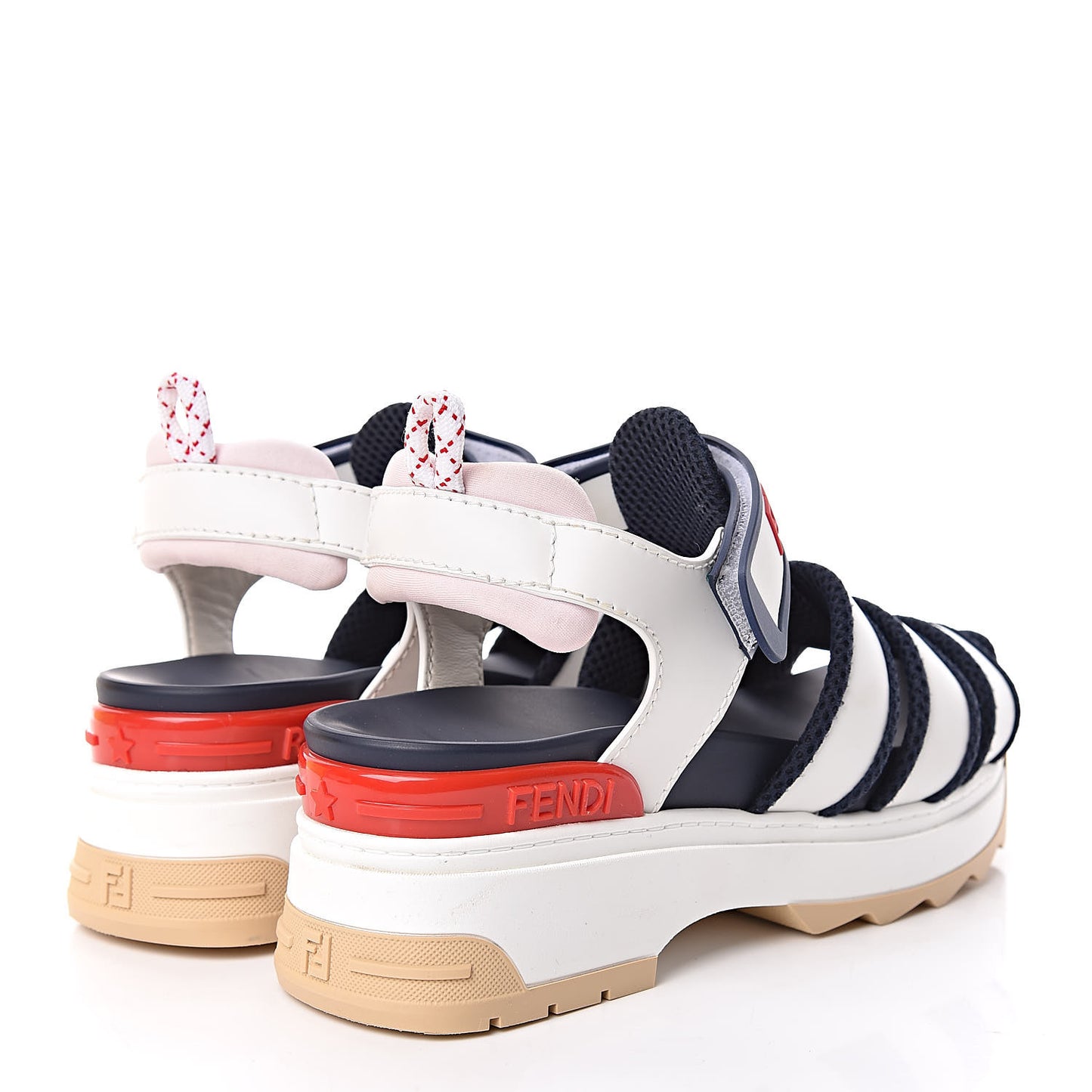Vitello T Rex Platform Sandals 36 Ultra White Black