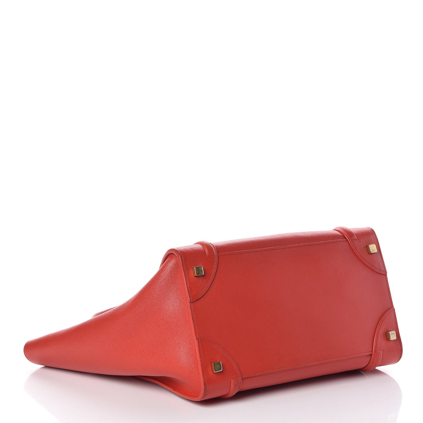 Baby Calfskin Mini Luggage Coquelicot
