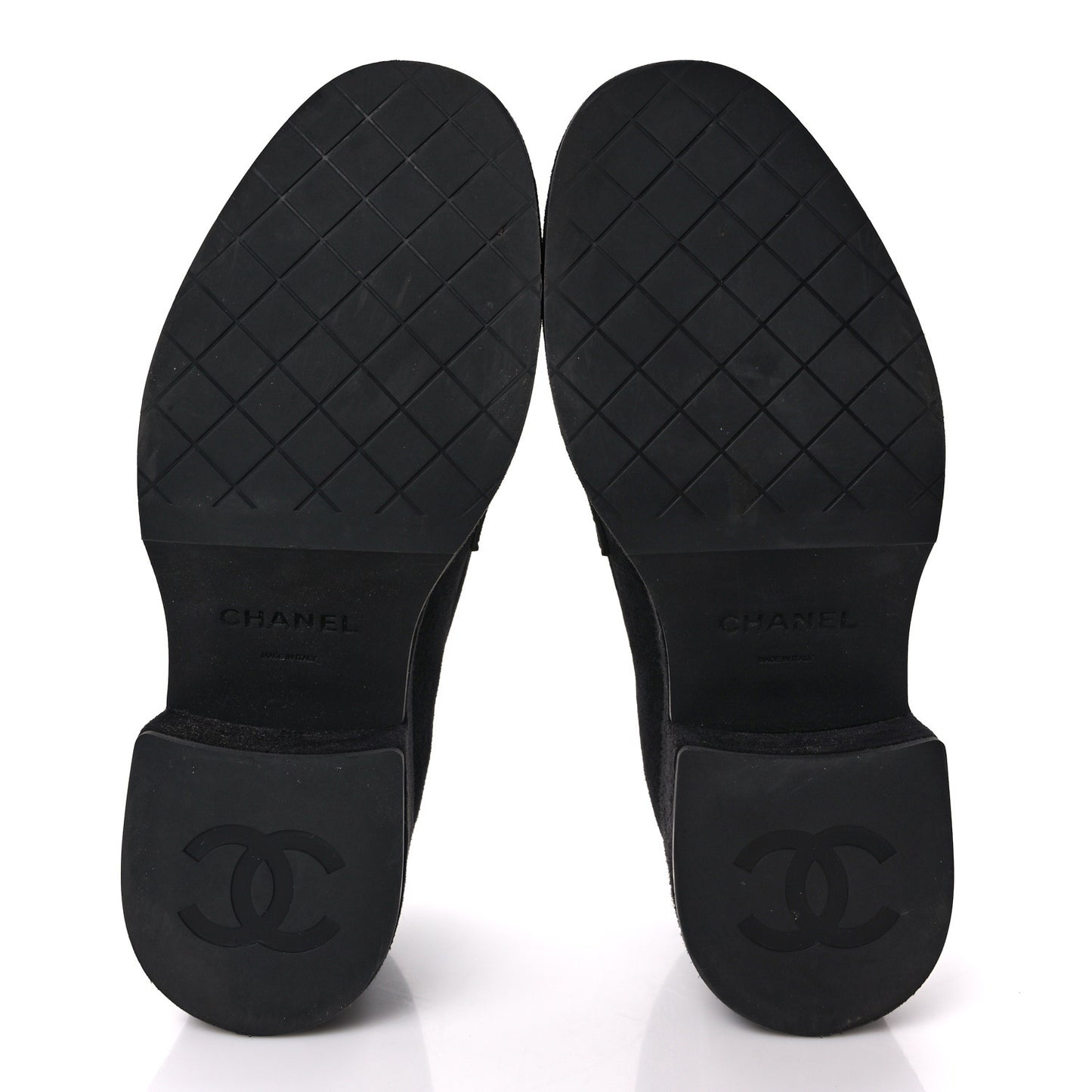 Suede CC Platform Loafers 36.5 Black