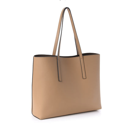 Fendi Vitello Vienna Enamel F is Fendi Shopping Tote Miele Scuro Taupe 3 of 12
