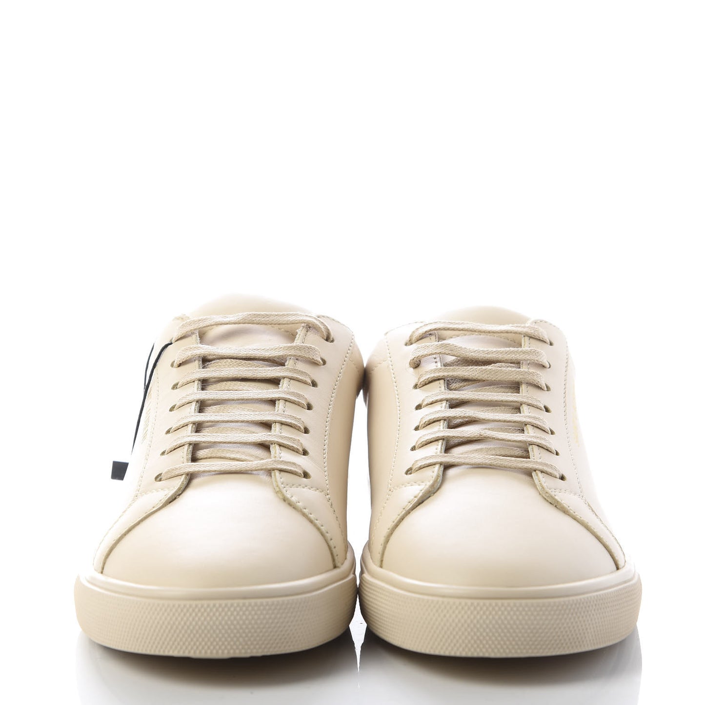 Calfskin Andy Low Top Sneakers 37.5 Dark Coquille