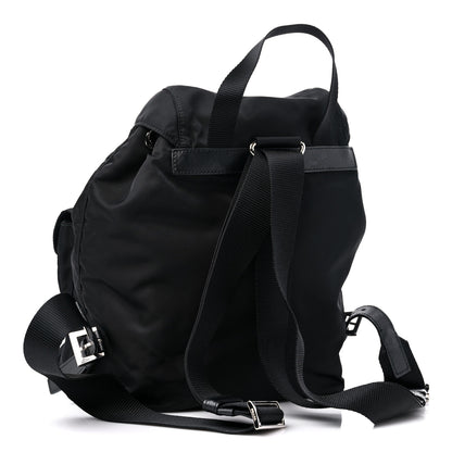 Prada Tessuto Nylon Saffiano Small Backpack Black 3 of 8