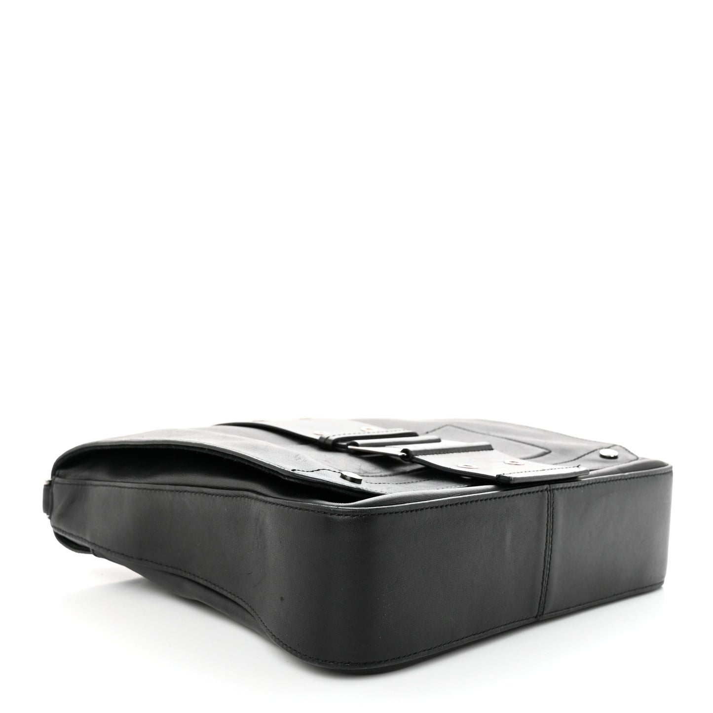 Calfskin Street Chic Messenger Black