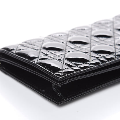 Christian Dior Patent Cannage Lady Dior Convertible Clutch Black 8 of 10
