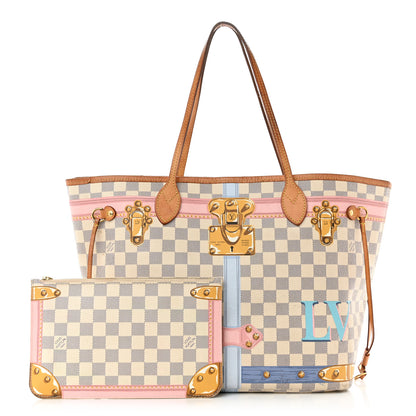 Louis Vuitton Damier Azur Summer Trunks Neo Neverfull MM 1 of 20