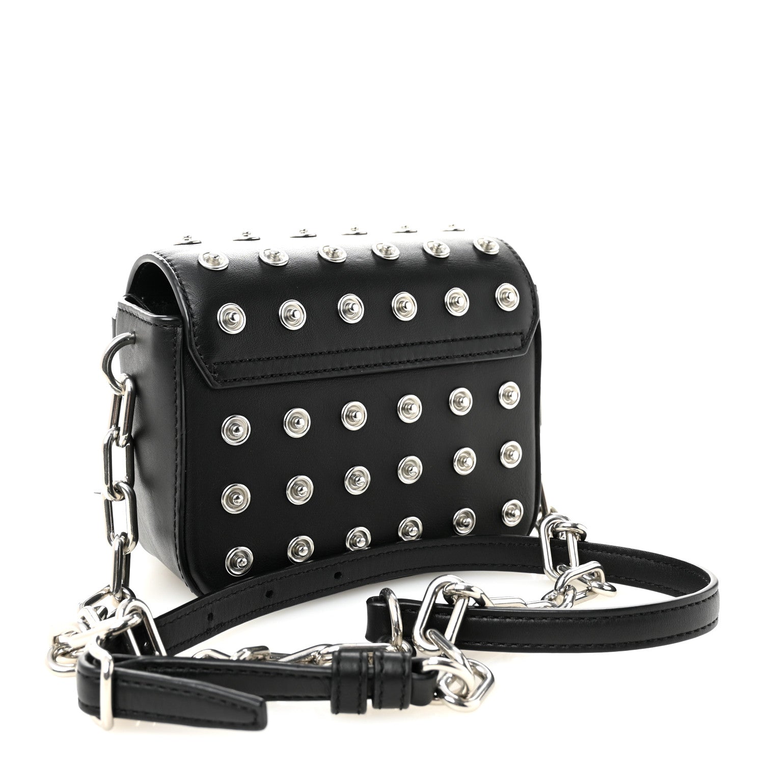 alexander wang prisma backpack mini Alexander Wang Calfskin Studded Mini Prisma Envelope Shoulder Black 1766093 – FASHIONPHILE