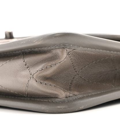 Chanel Calfskin Quilted Mini French Riviera Flap Grey 10 of 11
