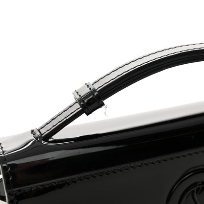 Christian Louboutin Patent Calfskin Mini Elisa Baguette Black 12 of 13