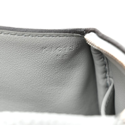 Hermes Taurillon Clemence Mini Lindy 20 Bleu Glacier 7 of 11