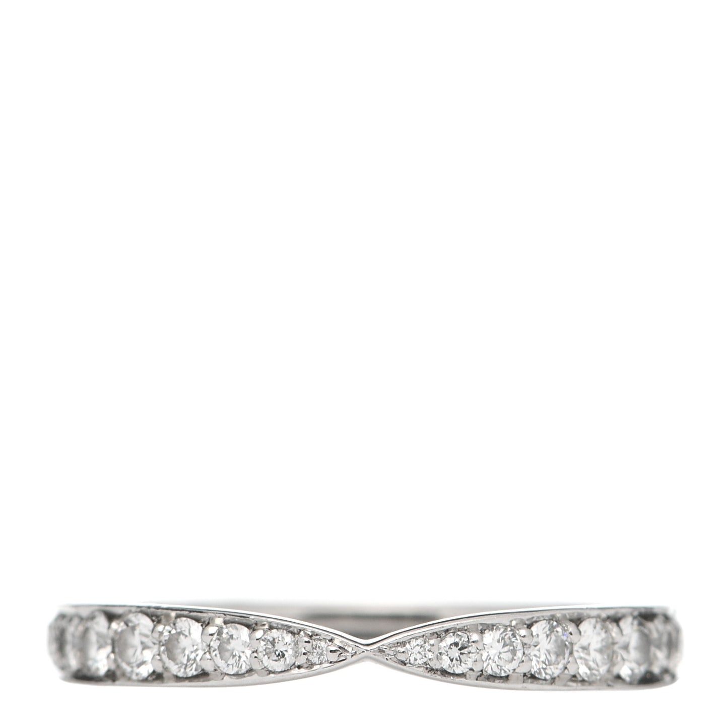 Platinum Diamond Harmony Bead-Set Band Ring 49 4.75