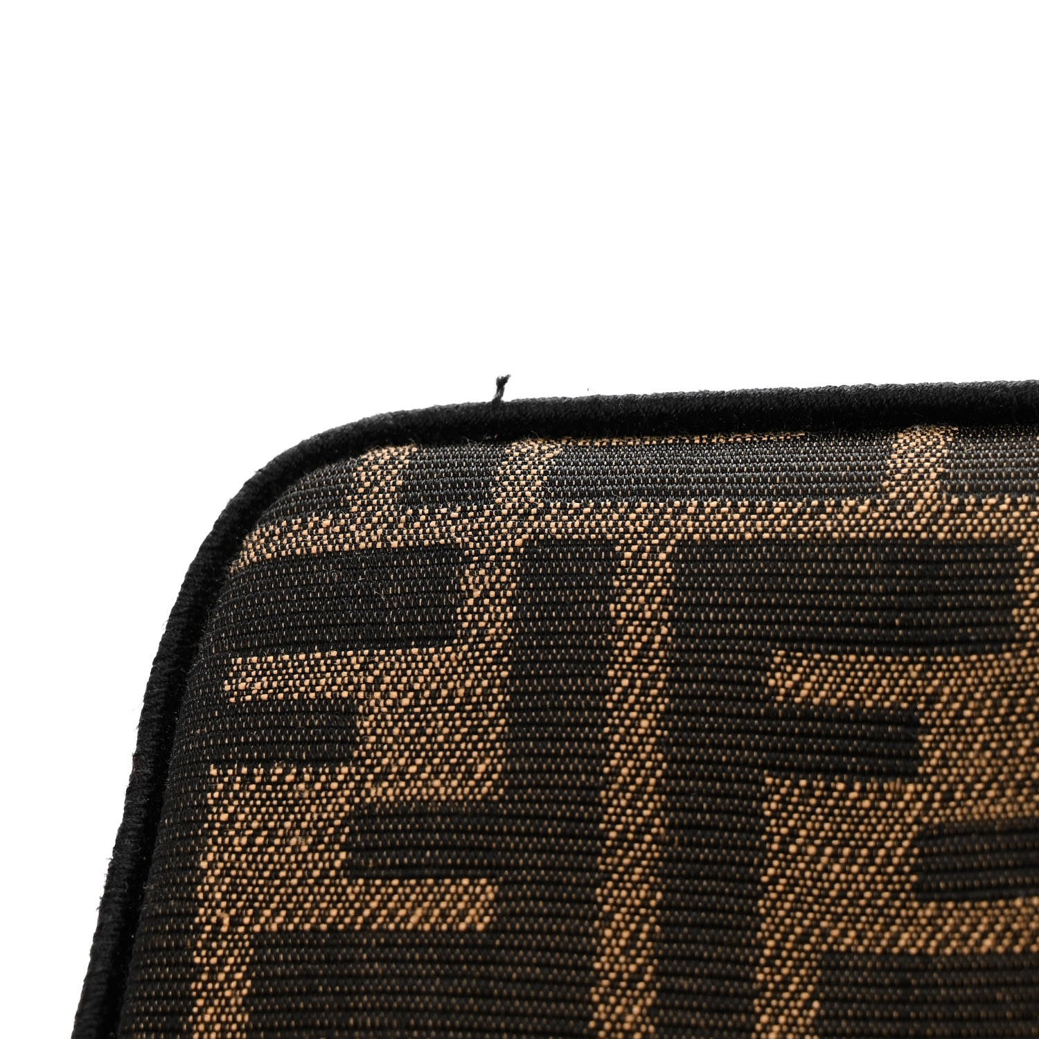 Fendi Fabric Jacquard FF 1974 Mini Baguette Tobacco Moro Black 11 of 13