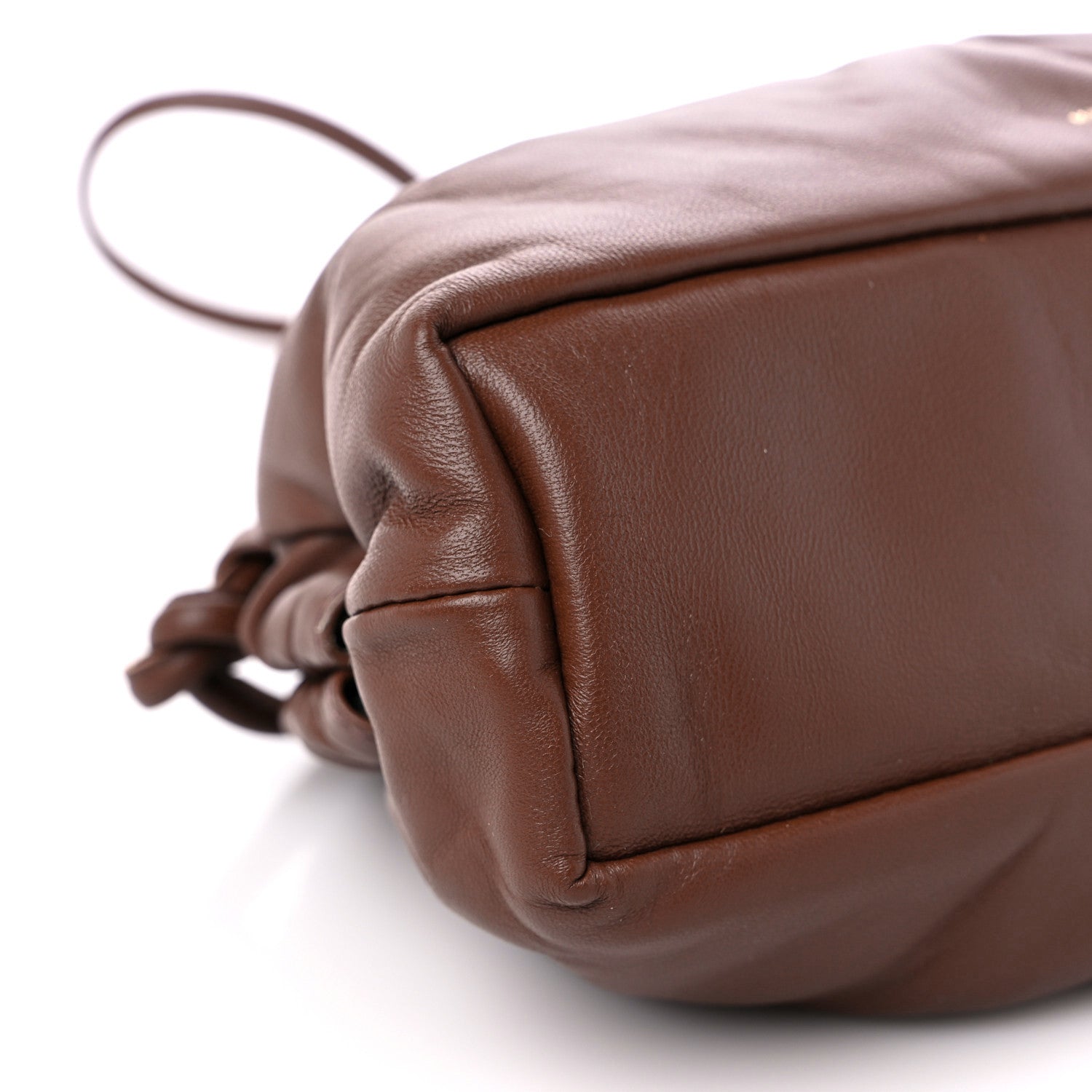 Mansur Gavriel Lambskin Cloud Mini Clutch Chocolate 7 of 8