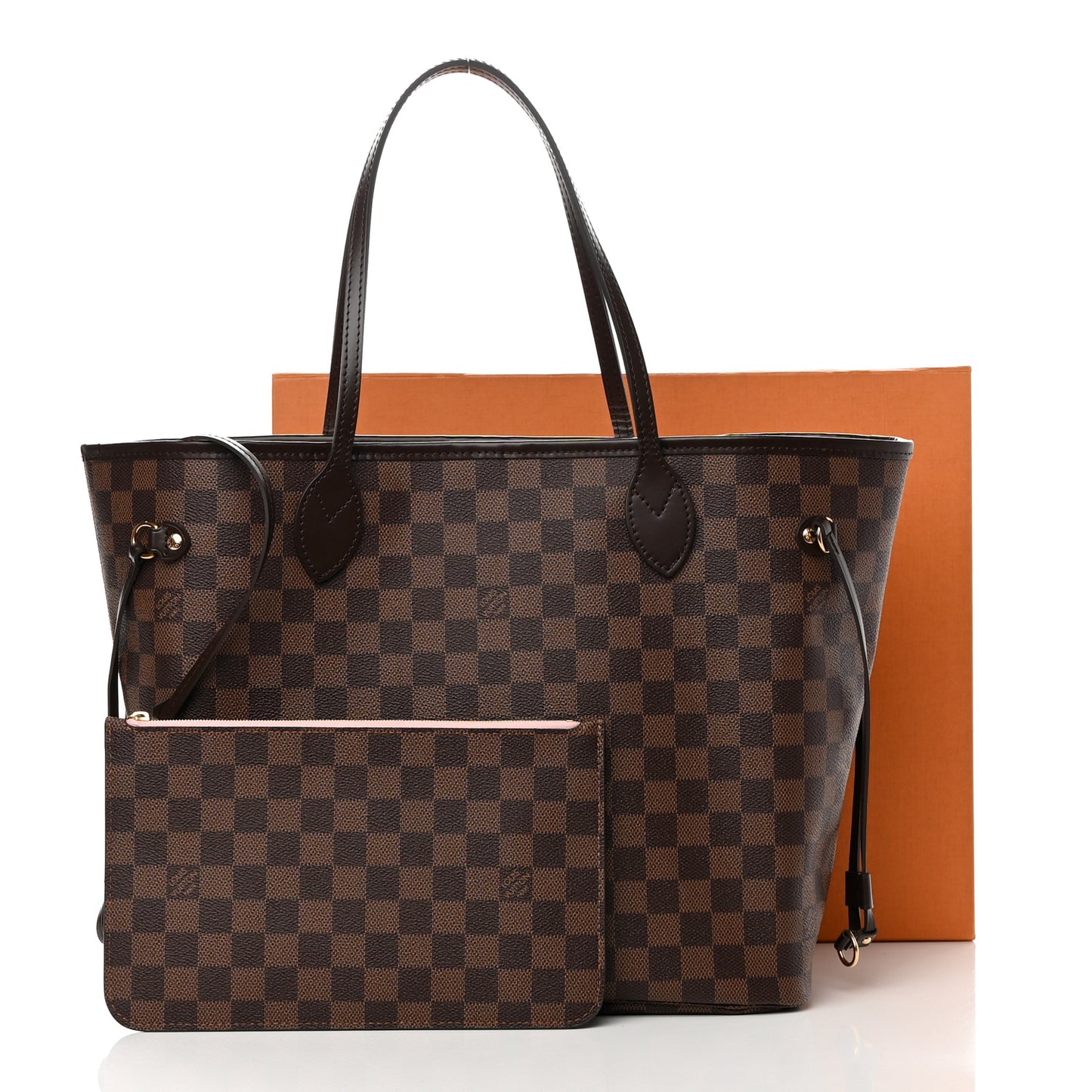 Damier Ebene Neo Neverfull MM Rose Ballerine