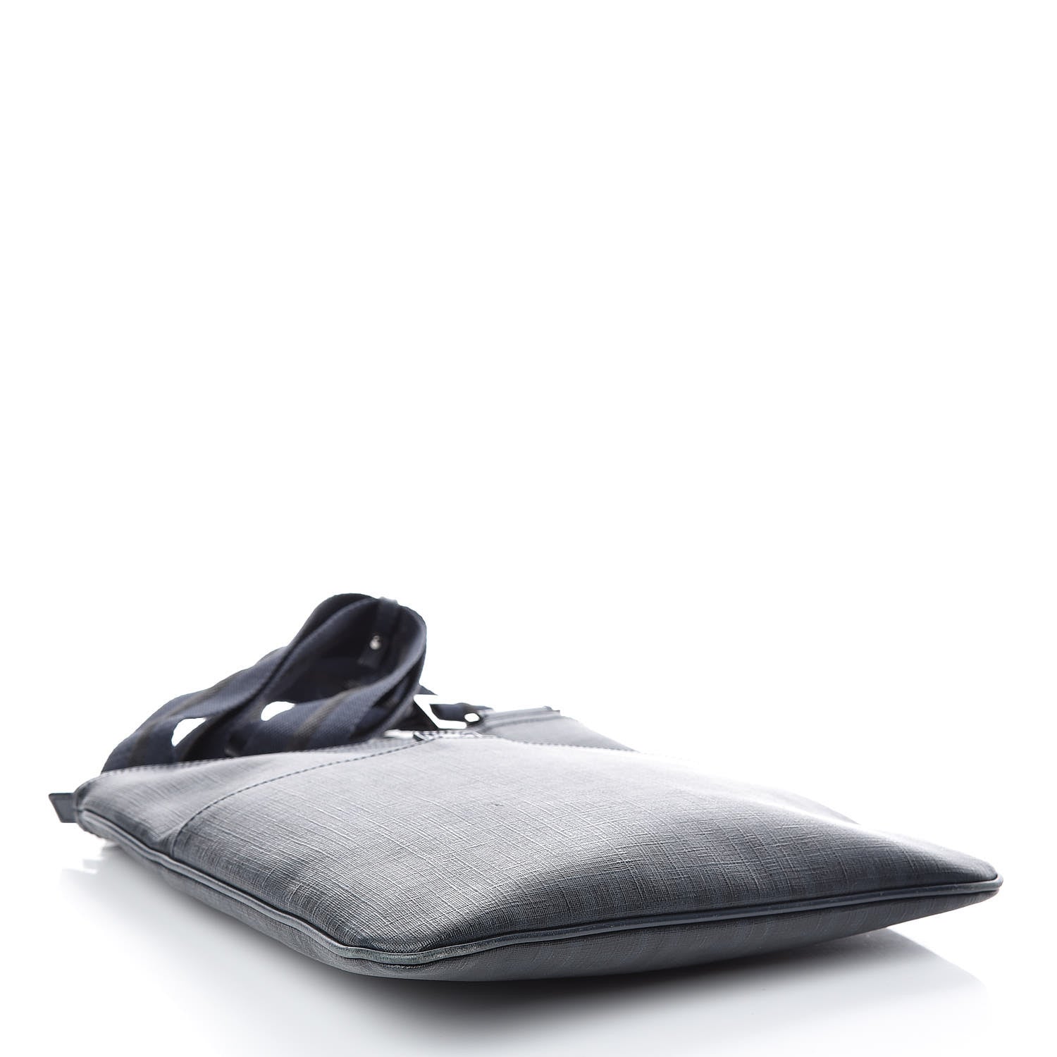 Fendi Zucca Spalmati Messenger Bag Navy 4 of 9