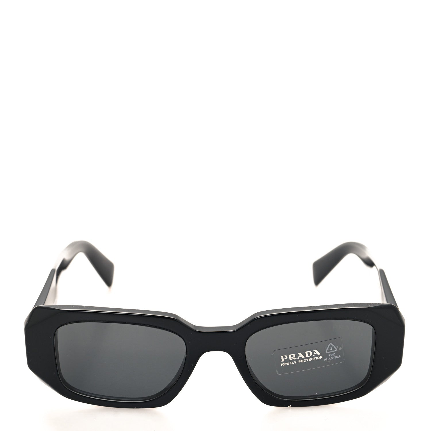 Prada Acetate Symbole Sunglasses SPR 17W Black 2 of 7