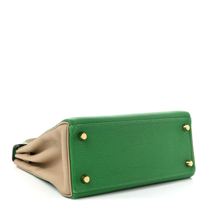 Hermes Togo Horseshoe Kelly Retourne 25 Bambou Trench 4 of 10