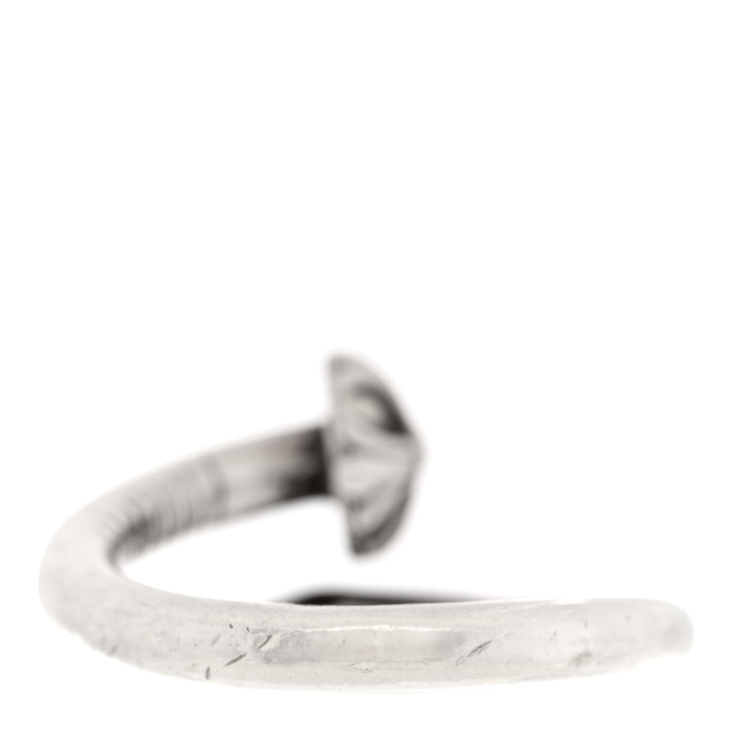Chrome Hearts Sterling Silver Cross Ball Nail Ring 53 6.5 3 of 5