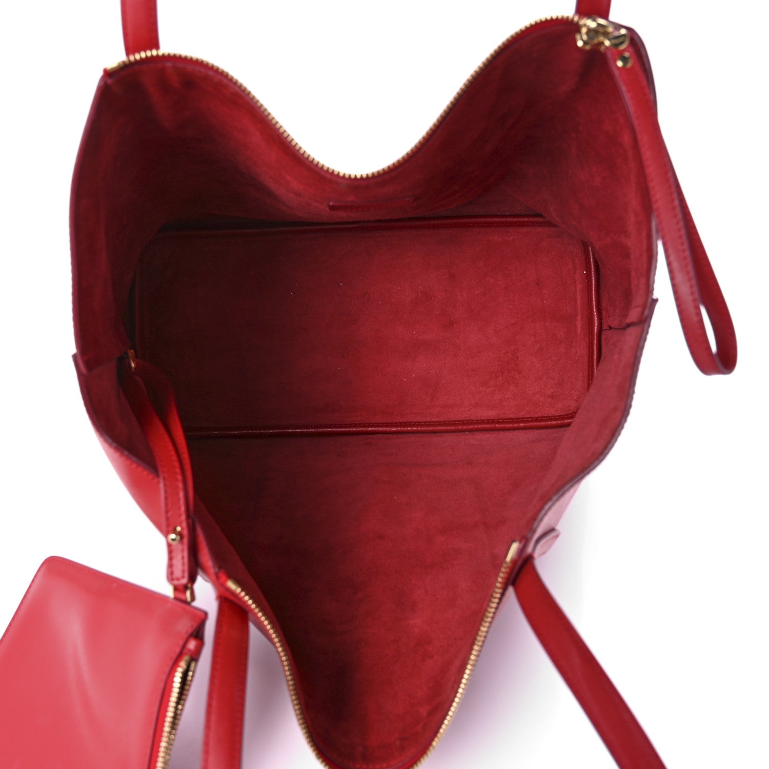 Salvatore Ferragamo Calfskin Medium Gancini Tote Red 5 of 9