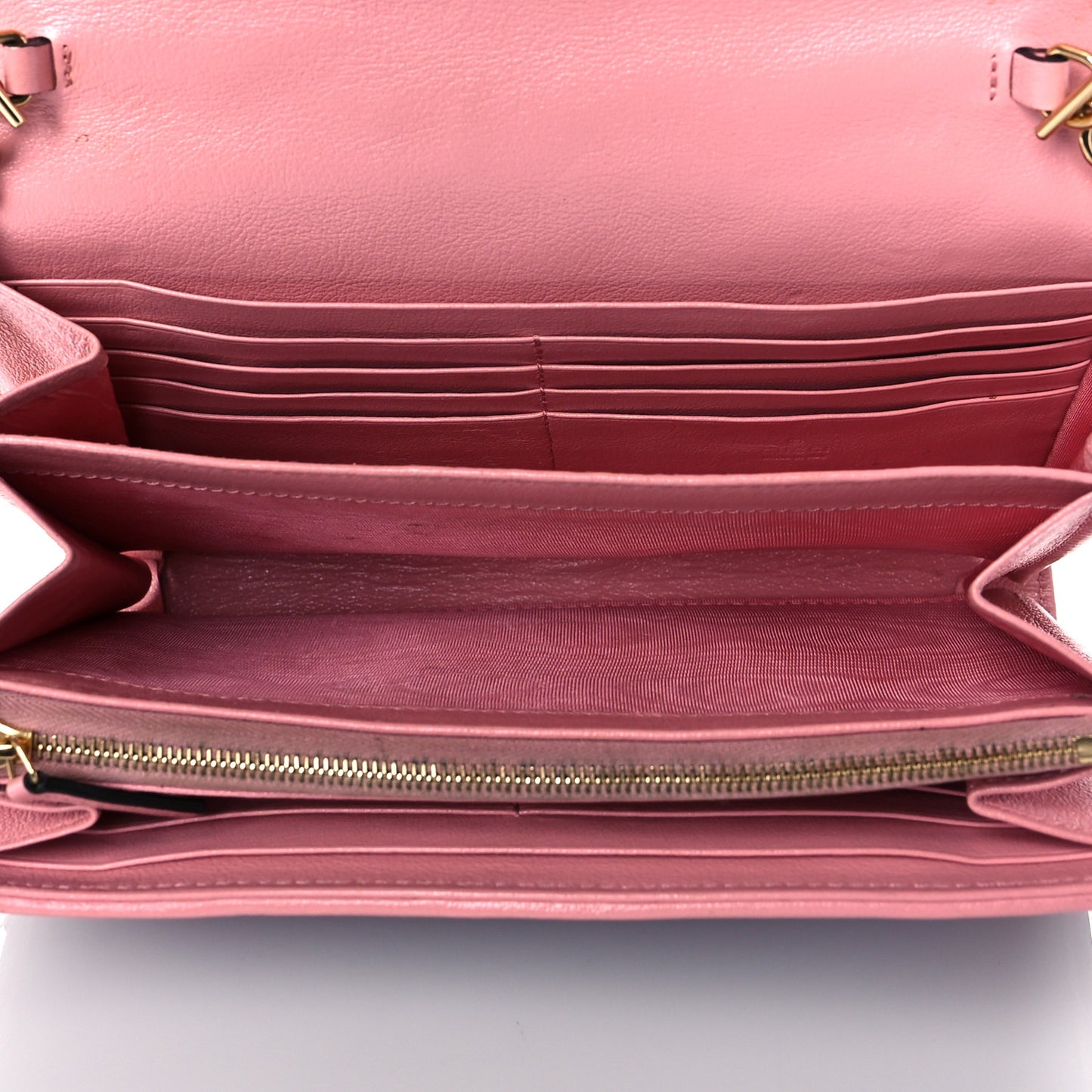 Azalea Calfskin Enamel Matelasse Diagonal Torchon GG Marmont Chain Wallet New Cherry Red Wild Rose