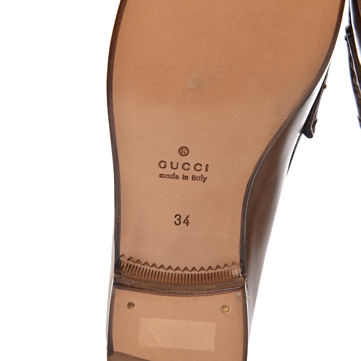 Calfskin Womens 1953 Horsebit Loafers 34 Brown
