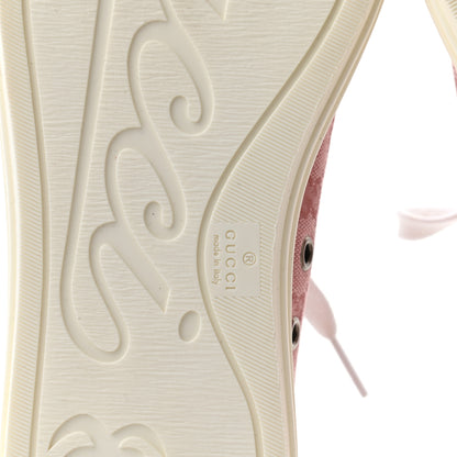 Gucci GG Monogram Calfskin Womens Low Top Sneakers 39 Pink Soft Pink 6 of 7