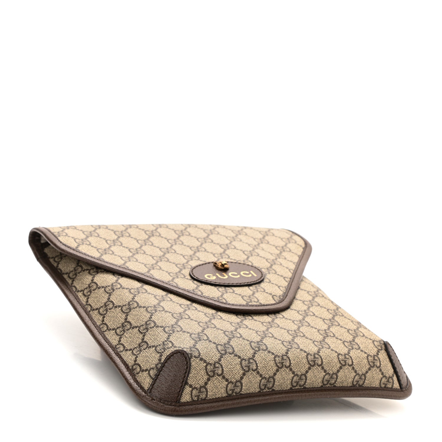 Gucci GG Supreme Monogram Web Medium Neo Vintage Flap Messenger Bag Beige New Acero 4 of 8