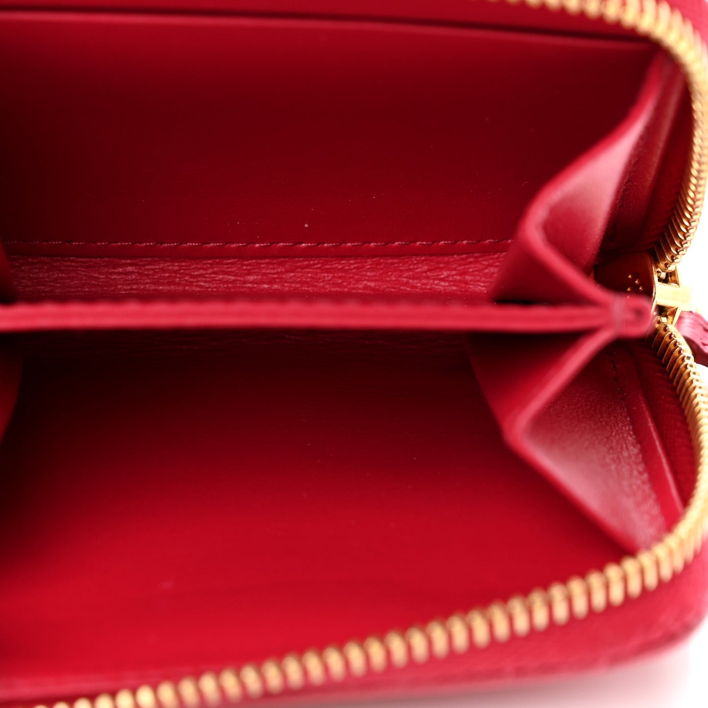 Saffiano Metal Zip Coin Purse Peonia