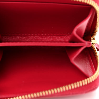 Prada Saffiano Metal Zip Coin Purse Peonia 5 of 8