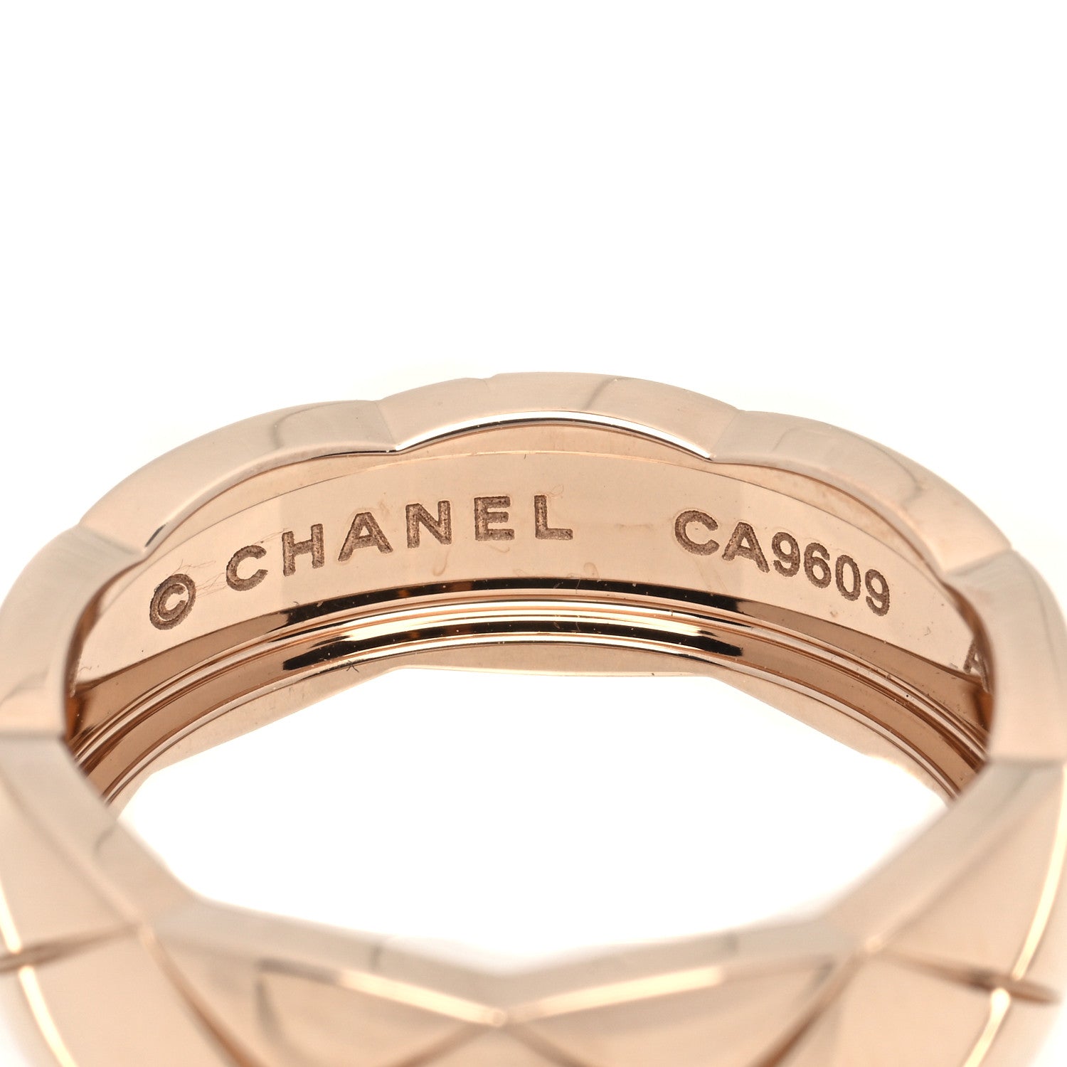Chanel 18K Beige Gold Small Coco Crush Ring 57 8 4 of 6
