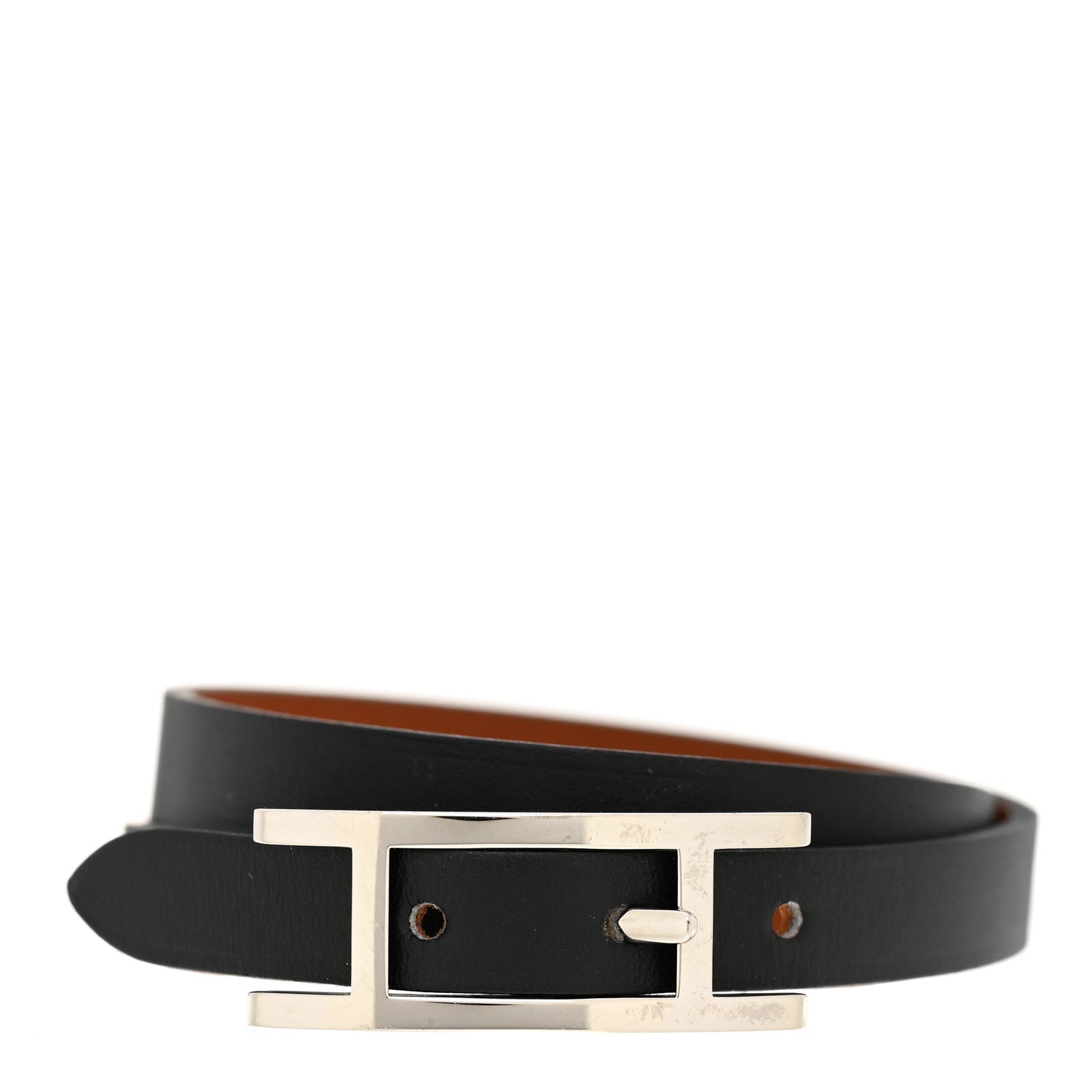 Hermes Chamonix Behapi Double Tour Bracelet XS Black 1 of 5