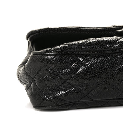 Chanel Crumpled Grained Calfskin Quilted Small Shiva Flap Black 7 of 8