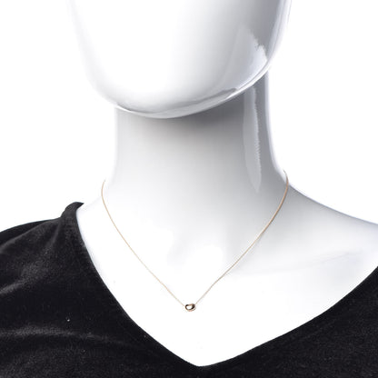 Tiffany 18K Rose Gold 7mm Elsa Peretti Bean Pendant Necklace 2 of 8