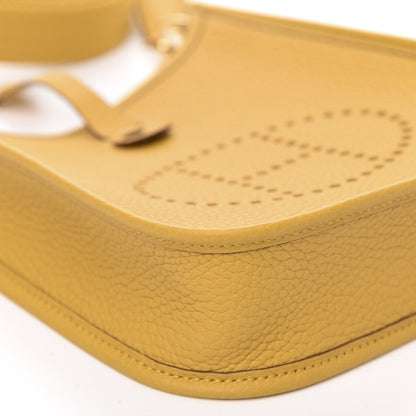 Hermes Taurillon Clemence Evelyne TPM Jaune Ambre 8 of 10