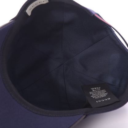 Gucci Cotton Web Baseball Hat S Navy 6 of 7