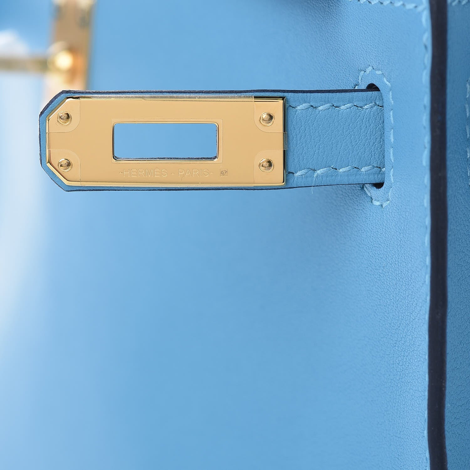 Hermes Swift Kelly Pochette Clutch Bleu Du Nord 22 of 32