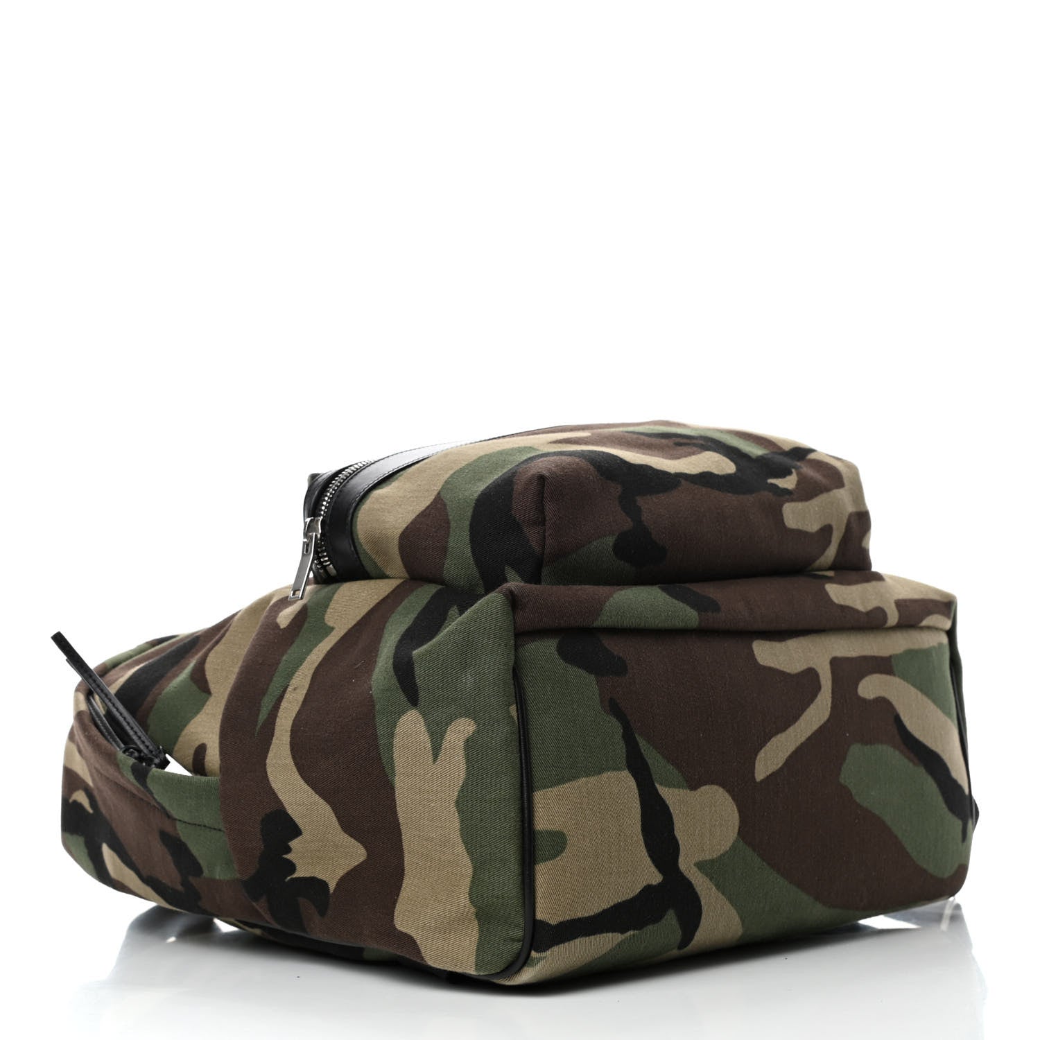 Saint Laurent Canvas Camouflage Print Hunting Backpack Khaki 3 of 4