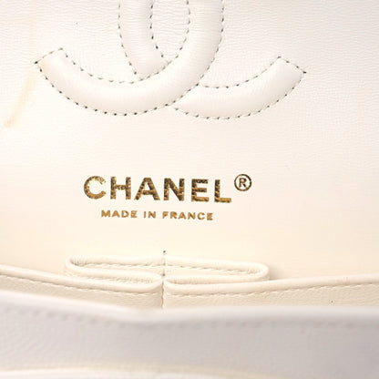 Chanel Caviar Quilted Small Double Flap White 13 of 17