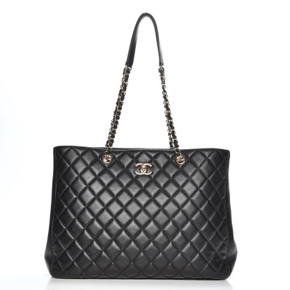 Chanel Calfskin Quilted Timeless Tote Black 1 of 7